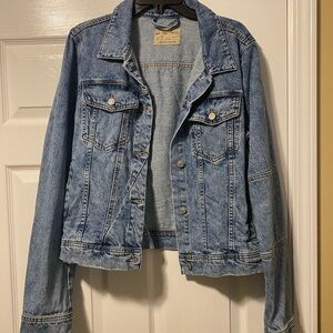 EUC XL Free People Rumors Denim Jacket
